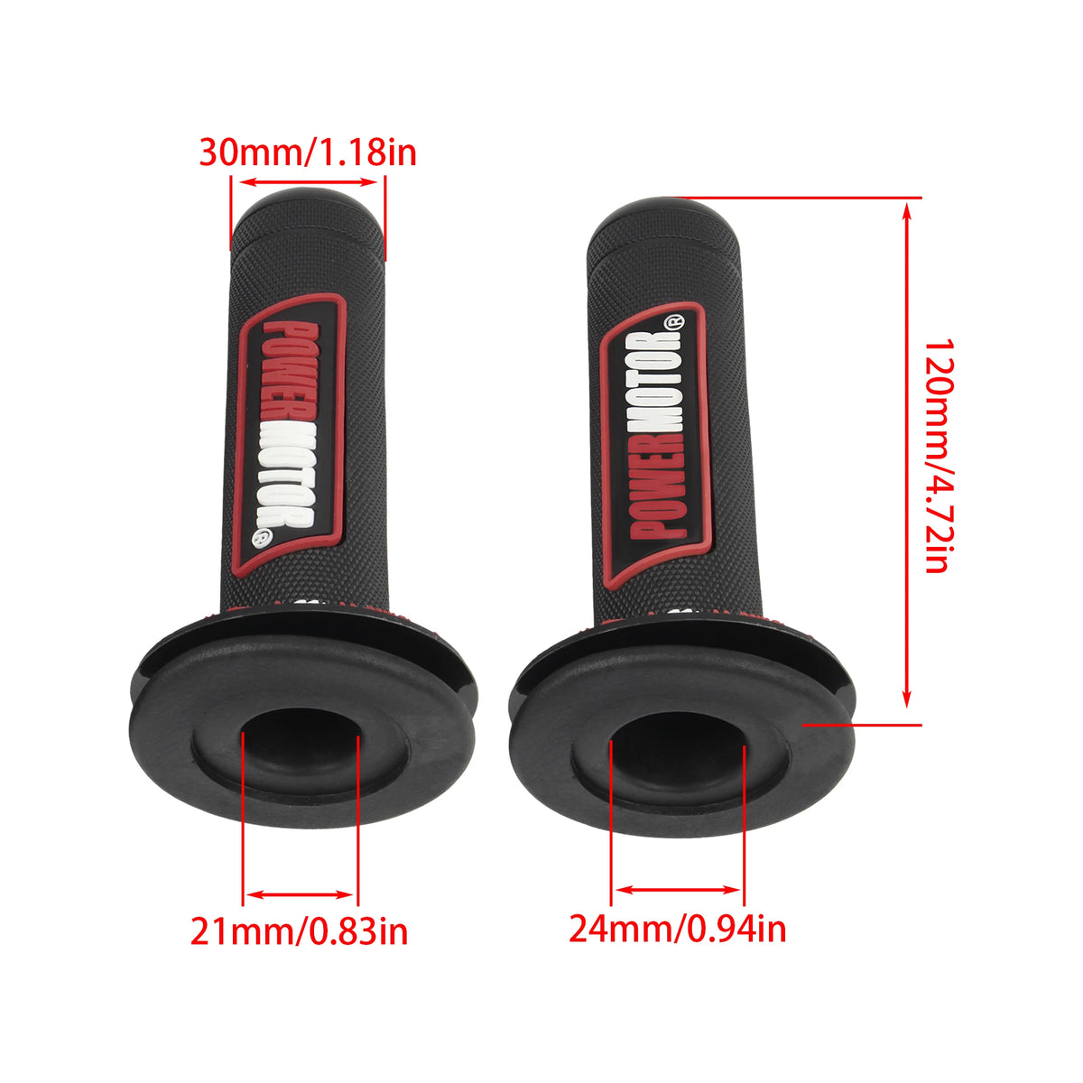 MOTORCYCLE GRIP - 22mm - STANDARD SIZE - MOTOCROSS